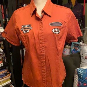 Harley Davidson Button Front Top